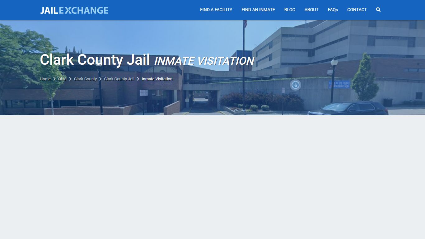 Clark County Jail Inmate Visitation, Hours & Schedule | Springfield, Ohio